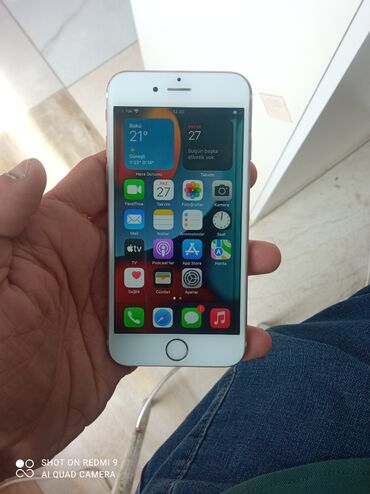iphone 6s almaq bu: IPhone 6s, 128 GB, Desert Titanium, Barmaq izi