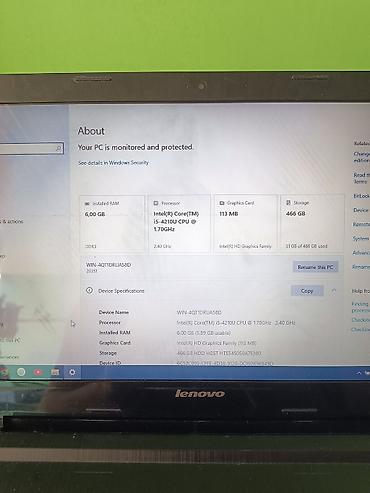 lenovo komputer: Lenovo noutbuk - Model xətti: Lenovo (15.6" ekran ölçülü korpus) - — 2