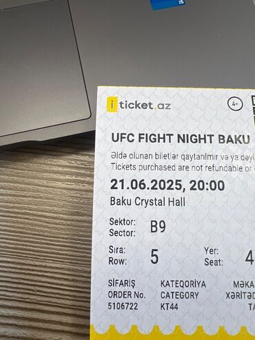 nerd: UFC yə bilətlər movcuddur, istəyən olsa elaqə saxlasin