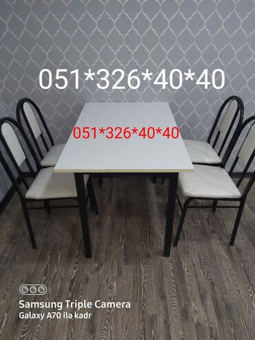 Masa və oturacaq dəstləri: Mətbəx üçün, Yeni, Açılan, Dördbucaq masa, 2 stul -da lalafo.az — 7 Masa və oturacaq dəstləri: Mətbəx üçün, Yeni, Açılan, Dördbucaq masa, 2 stul — 7