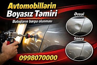 plasik qapı: Avtomobillərin boyasız təmiri – batıqların bərpası - PDR (Paintless — 1