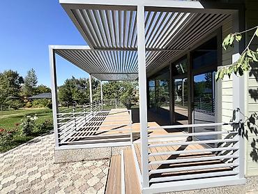 Перголы: Пергола, Металл, Отдельностоящая, Встроенная подсветка, Установка — 9