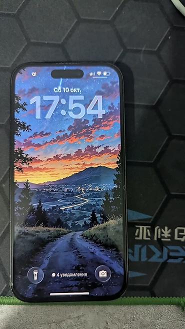 IPhone 14 Pro, Б/у, 256 ГБ, Space Gray, Зарядное устройство, Чехол, 80 %