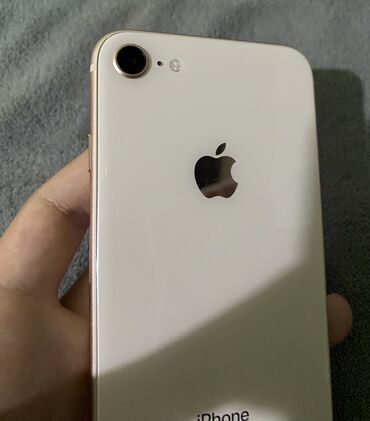 консоль для телефона: IPhone 8, Б/у, 64 ГБ, Зарядное устройство, Защитное стекло, Чехол, 100 %