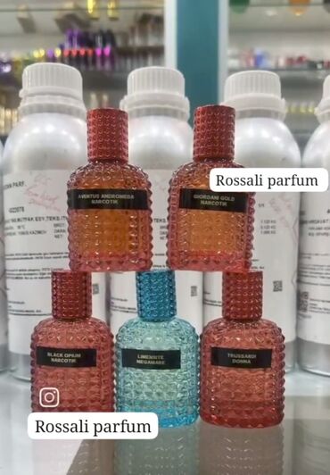 qarışqa yağı sifariş: Rossali Parfum – şüşə flakonlarda niş və məşhur ətir kompozisiyaları