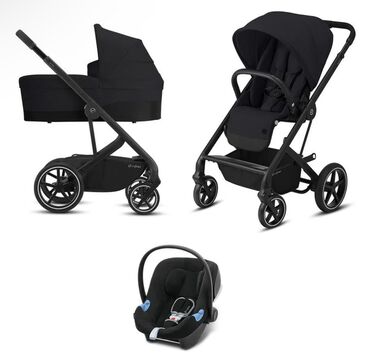 cybex коляска: Коляска, цвет - Черный, Б/у