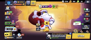 oyun ucun rul: Brawl Stars hesabı Nadir kostümleri Emojiler var 93 kakater