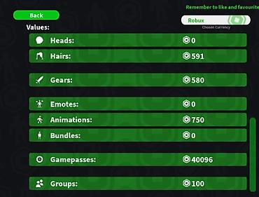 vulcan feu: Məhsul: Roblox hesabı – premium kosmetik toplusu və oyun daxili — 2