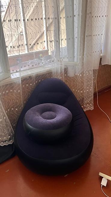 sisme divan: Şişmə rahat kreslo + puf Yenidi İşlenmeyib ikisi bir yerde satılır 120 — 2