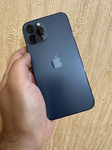 irshad telecom iphone 11 pro: IPhone 12 Pro Max, 128 GB, Pacific Blue, Barmaq izi, Simsiz şarj, Face ID