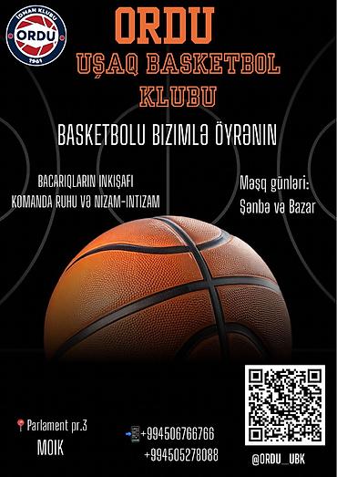 gitara kursu: Basketbolu bizimlə öyrən! 🏀 6–16 yaşlı uşaqlar üçün məşqlər 📅 Şənbə və — 1