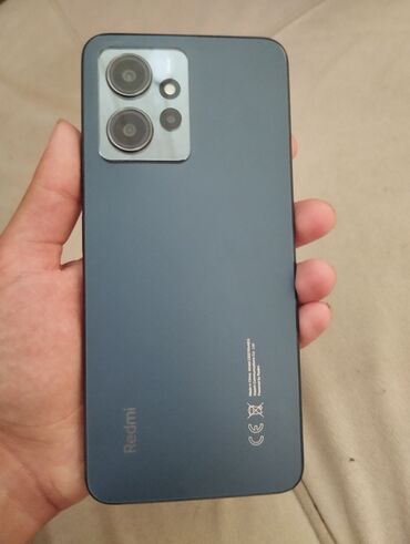 telefon altliqi: Redmi Note 12, 128 GB, rəng - Qara, Zəmanət, Sensor, Barmaq izi