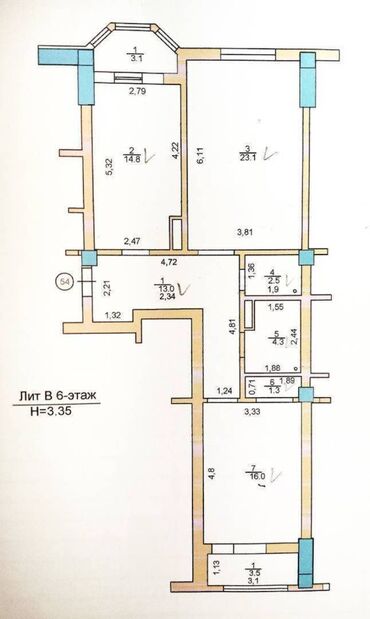 Продажа квартир: 2 комнаты, 82 м², Элитка, 6 этаж