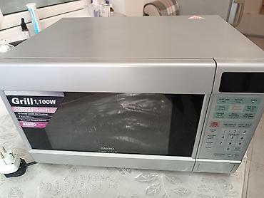 Mətbəx texnikası: SANYO Cook ‘n’ Grill mikrodalğalı soba Xüsusiyyətlər: - 1 100 W güc — 1