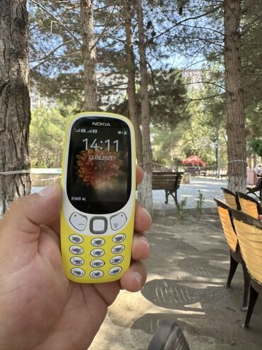 düyməli telfonlar: Nokia 3310, цвет - Желтый, Кнопочный