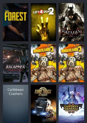 PS2 & PS1 (Sony PlayStation 2 & 1): 50$+ qiyməti olan steam hesabı satılır. Bəzi oyunların packları və