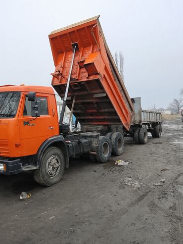 Аренда самосвала: Самосвал КАМАЗ, оранжевый, колесная формула 6×4. Основные — 11