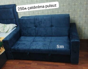 Divanlar: Di̇van-kravat, Yeni, Açılan, Bazalı, Vеlur parça, Şəhərdaxili pulsuz çatdırılma — 7