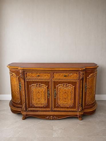 hamam ucun aksessuarlar: Klassik üslubda taxta bufet-konsol - Material: təbii ağac, zəngin — 1