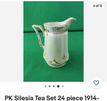 Čajnici: Bokal porcelan,sedef glazura 1914 do 1918godina. Bokal je na lalafo.rs — 2 Čajnici: Bokal porcelan,sedef glazura 1914 do 1918godina. Bokal je — 2