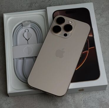 Apple iPhone: IPhone 16 Pro, Б/у, 256 ГБ, Desert Titanium, 100 %