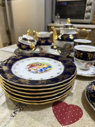 Çay dəstləri və servizlər: Çay dəsti, rəng - Göy, Farfor, 6 nəfərlik -da lalafo.az — 6 Çay dəstləri və servizlər: Çay dəsti, rəng - Göy, Farfor, 6 nəfərlik — 6