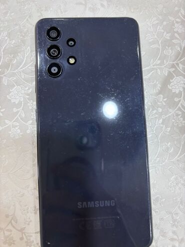 samsung dual sim: Samsung Galaxy A32, 4 GB, цвет - Черный, Сенсорный, Отпечаток пальца, Две SIM карты