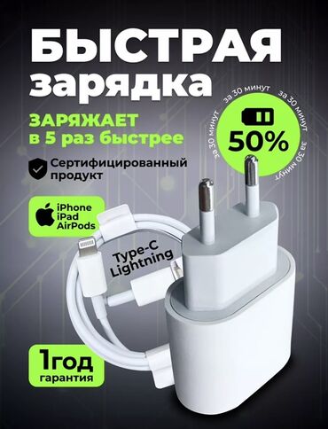 кабель для буфера: 🔋 Зарядка для iPhone 20W ⚡️ Оптом Быстрая зарядка — до 50% за 30 минут