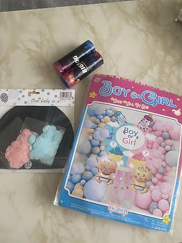 tort sekilleri oğlan üçün: Gender Reveal dekor seti – “Boy or Girl” Paket tərkibi: - “Boy or — 1