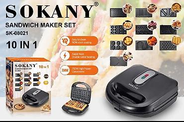 mak: Мультигриль/сэндвичница SOKANY SK-08021 10 в 1 - Набор из 10 сменных — 1