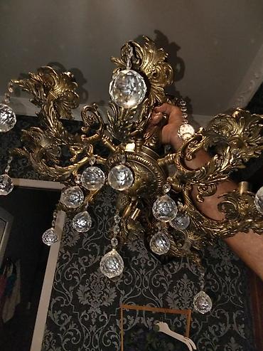 İşıqlandırma: Çılçıraq, 8 lampa, Metal — 3