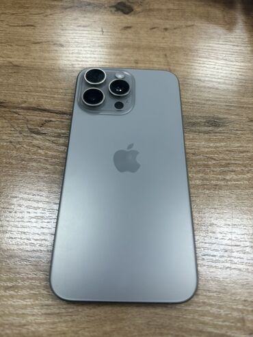 китайские iphone: IPhone 15 Pro Max, Колдонулган, 256 ГБ, Natural Titanium, Куту, 88 %