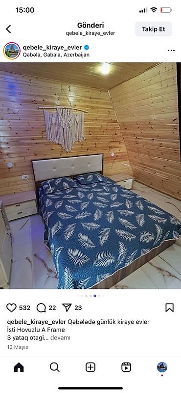 bakida a frame evler: Qəbələdə A-Frame dizaynlı günlük kirayə ev - Yer: Qəbələ, Azərbaycan — 5