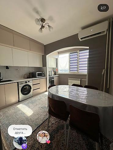 каракол срочно: 2 комнаты, 68 м², Средний Джал 106 серия улучшенная, 6 этаж, Евроремонт — 3
