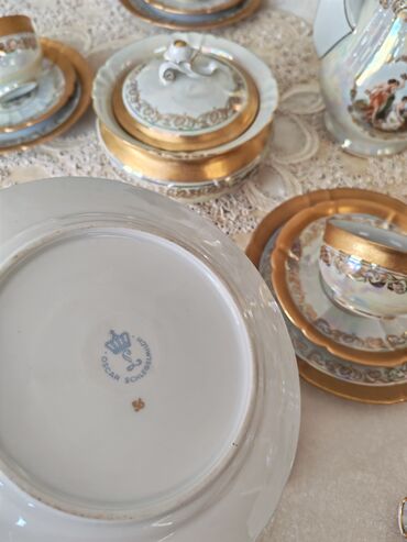 Çay dəstləri və servizlər: Çay dəsti, rəng - Qızılı, Farfor, 6 nəfərlik, Almaniya — 9