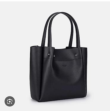 Женская сумка- zara черная - Модель: классический тоут с двумя