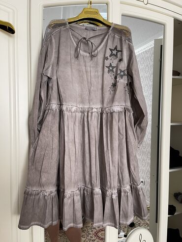 Турецкое платье от фирмы “Marisis” цвет мокрый асфальт размер 54-56