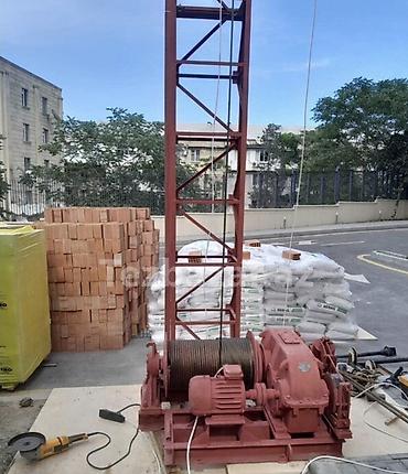 mini drel satilir: Tikinti materiallarının qaldırılması üçün elektrikli vinç və qüllə — 1