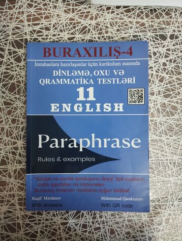 məhəmməd qarakişiyev kitabı pdf: Paraphrase Buraxılış-4 Reading, listening and Grammar Raqif Mərdanov