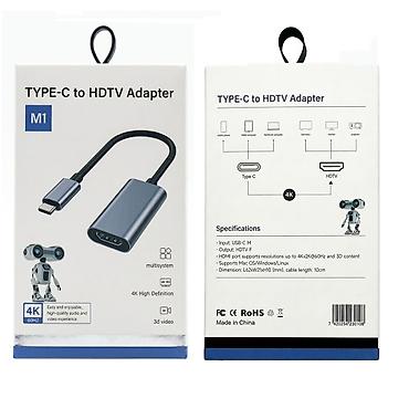 ролтер: Адаптер TYPE-C на HDMI 4K 60Hz - интерфейсный переходник для передачи — 3
