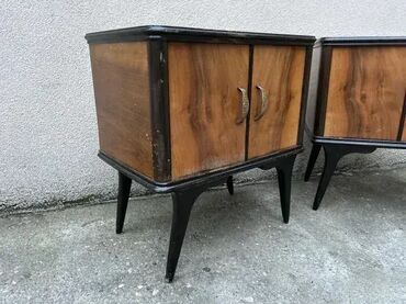 Stilske komode: Retro Art Deco noćni ormarići / stočići - MOGUĆ PREVOZ U dobrom — 4