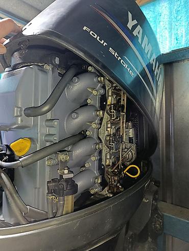 Спорт и хобби: Подвесной лодочный мотор Yamaha Four Stroke, 4-х тактный, 60 л.с. к — 2
