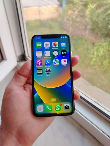 ayfon ekran sekilleri: IPhone X, Gümüşü, Face ID