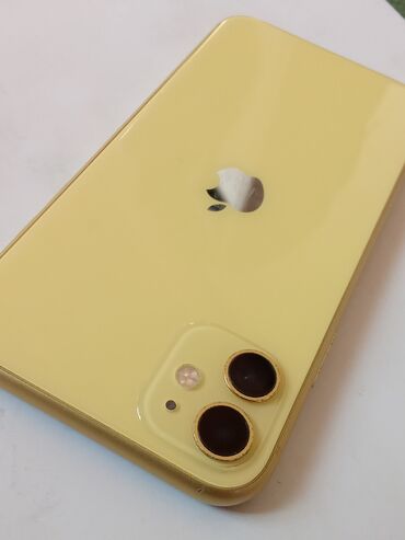 сотовые телефоны б у: IPhone 11, Б/у, 64 ГБ, Желтый, 100 %