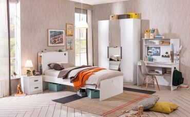 Yataq otağı dəstləri: 2 təknəfərlik çarpayı, Dolab, Komod, Termo, Rusiya, Yeni — 7