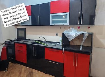 qaz balonu satisi: Metbex mebeli satılır ölcu 3.40 Üzəri tökmə mərmər.aspirator var — 1