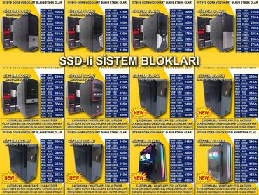 lga 1151: SSD-li Sistem Blokları Ofis üçün Sistem Blokları. Yeni və İkinci əl