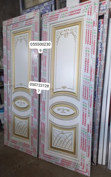 Plastik qapılar: Yeni Plastik qapı 80x200 sm Zamok və çərçivə ilə, Zəmanətli, Pulsuz quraşdırma, Pulsuz çatdırılma, Rayonlara çatdırılma — 12