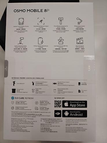 ariston 50: DJI Osmo Mobile 8P – Smartfon üçün 3 oxlu stabilizator Əsas — 2