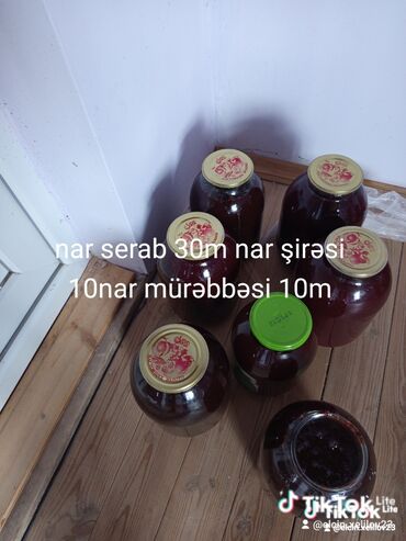 продажа бу инструмента: Təbii nar məhsulları - Nar şərabı – 30 m - Nar şirəsi – (mətndə qeyd